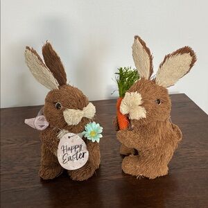 NWT- Set of 2- Easter Bunny Decorations